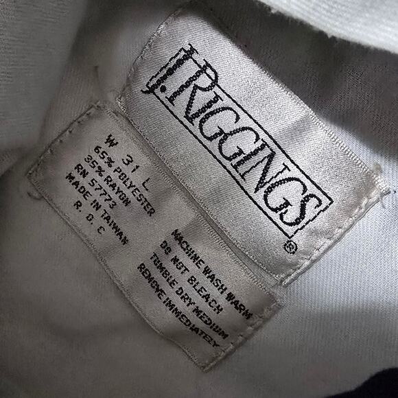 Vintage Navy Dress Slacks by J. Riggins Size 31 Long - Picture 7 of 7